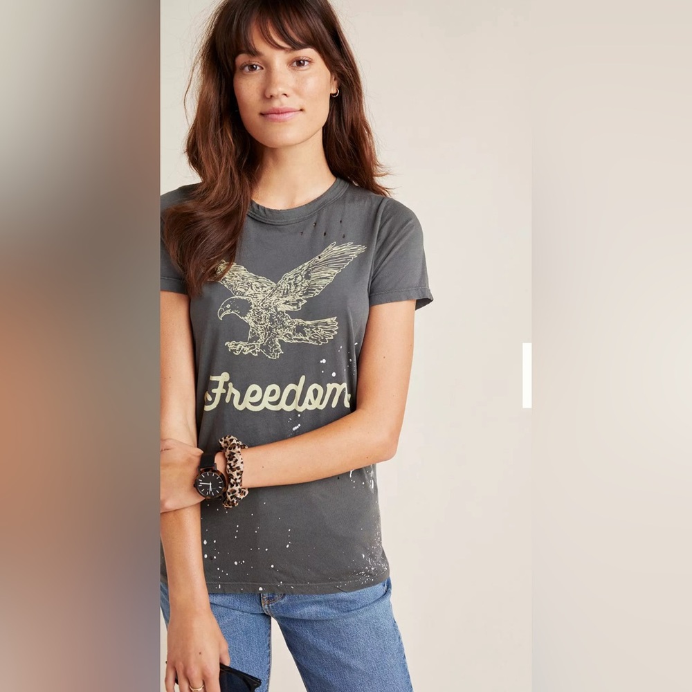 NWT Anthropologie Freedom Tee